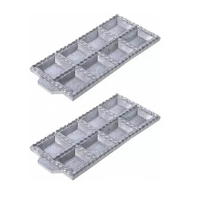 Kit 2 Formas 8 Cavidades Para Torteloni E Raviólis Desenvolvida Em Alumínio Malta 3100107