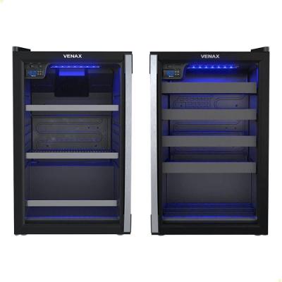 Conjunto Venax Cervejeira Blue Light E Adega Piubella Preto Fosco Porta Invertida 110V