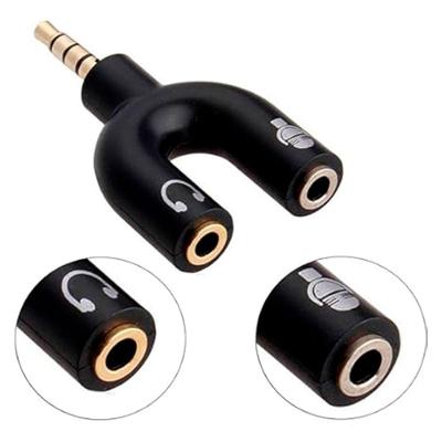 Adaptador Para Headset-fone De Ouvido P2 Fêma (fone E Mic) Para P3 Macho - Cdc-1021