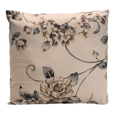 Almofada Decorativa Com Refil 2 Peças 200 Fios 100% Algodão - Estampa Samara Caqui