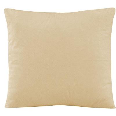 Capa De Almofada Decorativa Zion Suede 1 Peça 45cm X 45cm 100% Poliéster - Bege