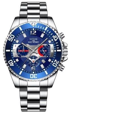 Relgio Masculino Esportivo Em Aço Inoxidavel Azul