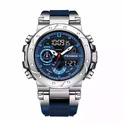 Relógio Militar Masculino Foxbox 0056 Aço Inoxidável Azul