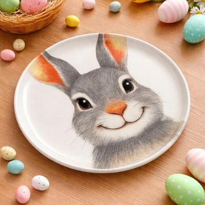 Jogo Pratos Sobremesa Bio Sorrisos Páscoa Kit 4pçs 21,5cm