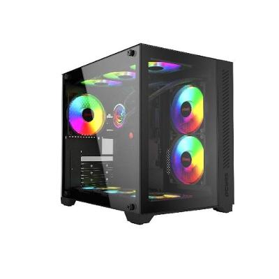 Gabinete Gamer Pcyes Forcefield Black Vulcan - Gffbvp