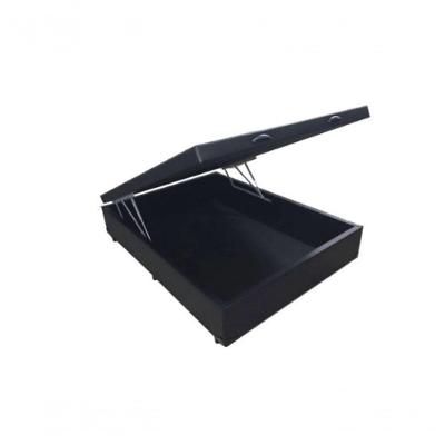 Cama Box Baú Casal 138 Bello Box - Tecido Sintético Preto