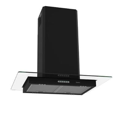 Coifa Terim Ilha Teto Vidro Reto Black 75 cm Preto 220V