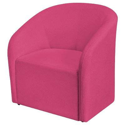 Poltrona Luxo Decorativa Luiza Max Suede Pink