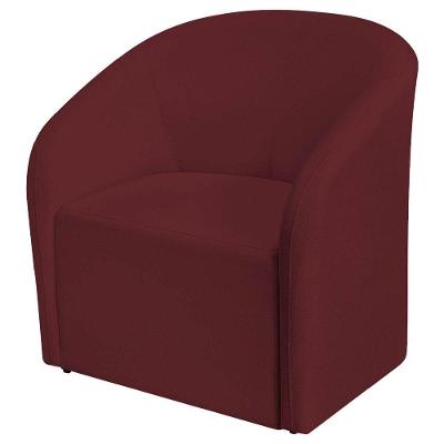 Poltrona Luxo Decorativa Luiza Max Suede Bordô