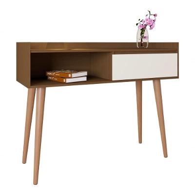 Balcão Aparador Retrô Delux Malbec Com Off White - Moveisaqui