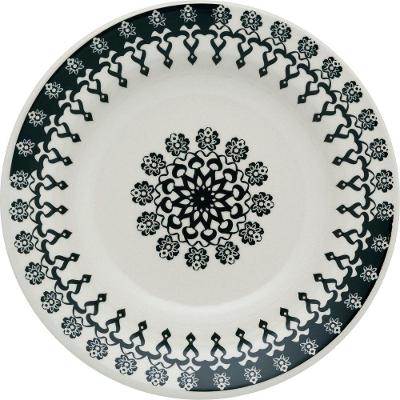 Kit 12 Pratos Fundos Donna Folk Oxford® Cerâmica 22cm