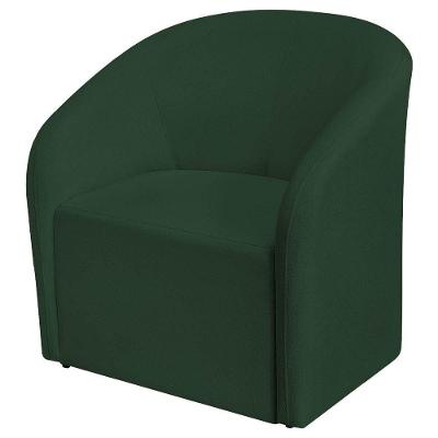 Poltrona Luxo Decorativa Luiza Max Suede Verde