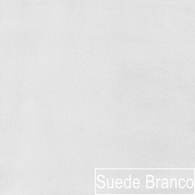 Poltrona Luxo Decorativa Luiza Max Suede Branco