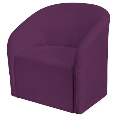 Poltrona Luxo Decorativa Luiza Max Suede Roxo