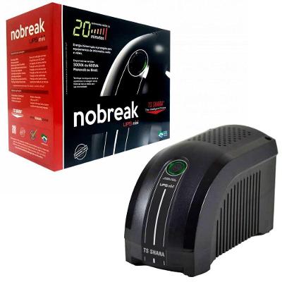 Nobreak Ts Shara Ups Mini, 600va, Monovolt 115v, 1x Bateria 12v-5ah, 6 Tomadas - 4004