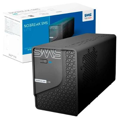 Nobreak Sms Lite 600va, Entrada Bivolt Automático, Saída 115v, 4 Tomadas, 1x Bateria Interna 12v - 5ah - 29202