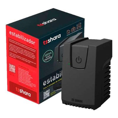 Estabilizador Ts Shara Powerest 300va, Bivolt Automático 115v-220v, 4 Tomadas - 9101