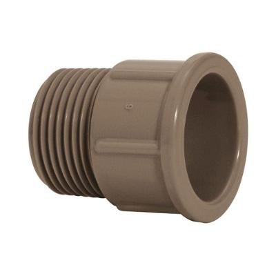Adaptador Curto 25 X 3/4 Pol Solda Amanco Soldável Com Rosca 25mm Para Cano Marrom