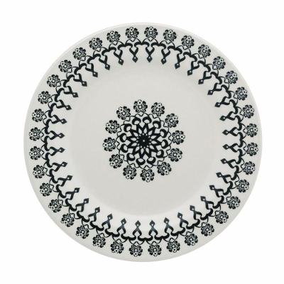 Kit 8 Pratos Rasos Donna Folk Oxford® Cerâmica 24cm