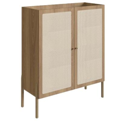 Bar Armário Com Pés De Madeira Oslo - Hanover