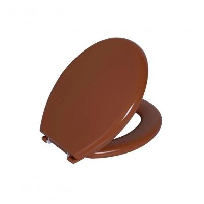 Assento Sanitário Oval Almofadado Caramelo