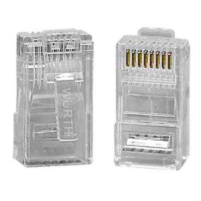 Conector Rj-45 Wurth, Cat5e, Embalagem Com 100 Unidades - 0978120003