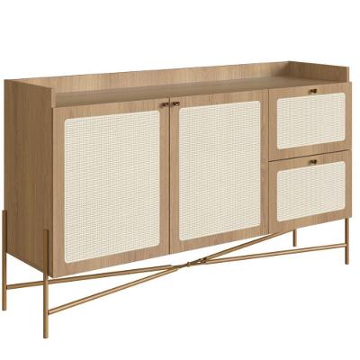 Balcão Buffet 139cm Pés Metálicos Oslo - Hanover