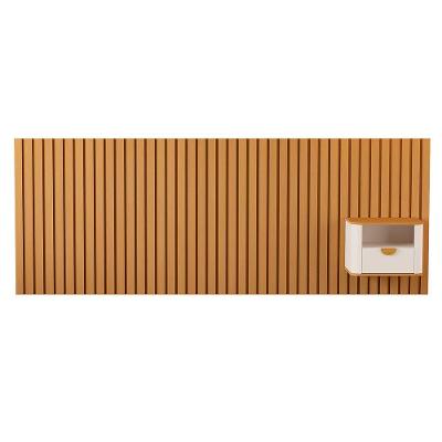 Cabeceira Ripada Maracá King 1 Mesa Jb Buriti Off White Com Nature - Moveis Jb