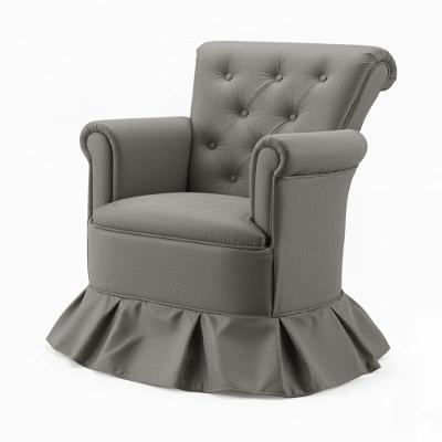 Poltrona Amentação Confortável Com Balanço Descanso Quarto Bebê Aconchego Suede Suede Cinza