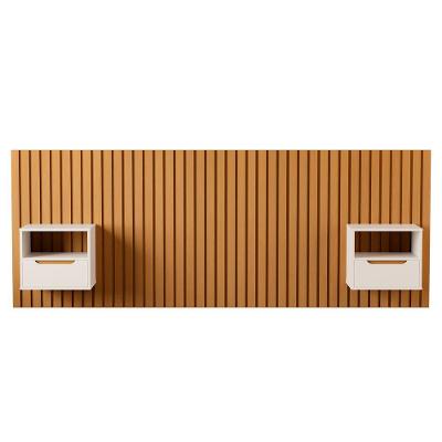 Cabeceira Ripada Maracá Casal-queen Jatoba Off White Com Nature - Moveis Jb