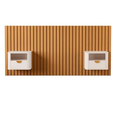 Cabeceira Ripada Maracá Solteiro 2 Mesas Jb Buriti Off White - Moveis Jb