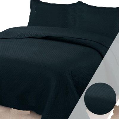 Colcha Queen Bouti Dupla Face 03 Peças - Preto - 100% Poliéster