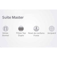 Cama Box King: Colchão Molas Herval Bonnel Suite Master + Base CRC Suede Bege(193x203) - 5