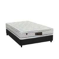 Cama Box Casal: Colchão Molas Ensacadas Luckspuma MasterPocket Lucksfaction Plus + Base CRC Suede Gray(138x188) - 1