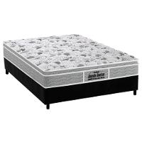 Cama Box Casal: Colchão Anatômico Probel D45/EP Guarda Costas Próextreme Plus + Base CRC Suede Black(138x188) - 1