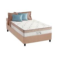 Cama Box Solteiro: Colchão Molas Anjos MasterPocket Ensacadas King Best + Base CRC Suede Clean(88x188) - 1