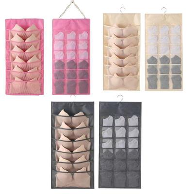 Cabide Organizador Dupla Face 24 Bolsos Sutiã Closet Jóias