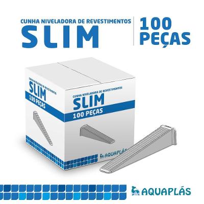 Cunha Para Nivelador Linha Slim Aquaplas - 100 Peças