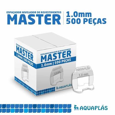 Nivelador Espaçador Para Porcelanato, Pisos E Revestimentos Linha Master 1,0mm Aquaplas - Pacote 500 Peças