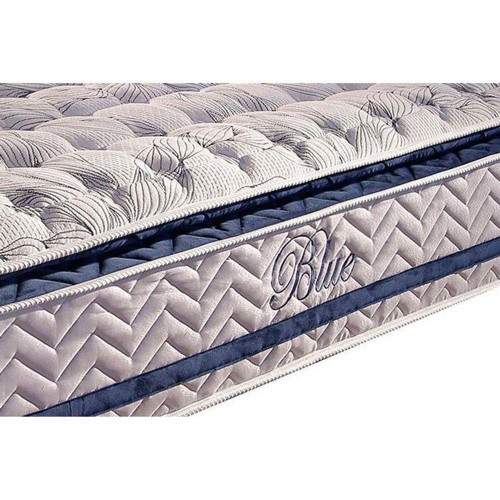 Cama Box Baú Casal: Colchão Molas Paropas MasterPocket Ensacadas Blue + Base CRC Courano White(138x188) - 5