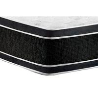 Cama Box Casal: Colchão Espuma Castor D33 Black e White Double Face + Base CRC Suede Clean(138x188) - 6