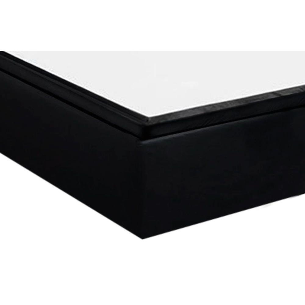 Cama Box Baú Solteiro Universal Suede Black (88x188x35) - Costa Rica - 4