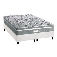 Cama Box King: Colchão Molas Ensacadas Probel MasterPocket Evolution + Base CRC Courano White(193x203) - 1
