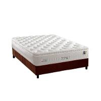 Cama Box Casal: Colchão Molas Anjos MasterPocket Ensacadas Impressione + Base CRC Suede Brown(138x188) - 1