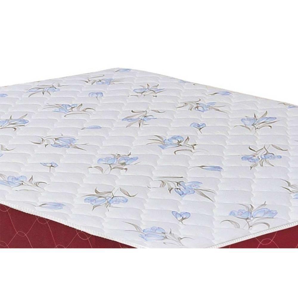 Cama Box Casal: Colchão Espuma Castor Sleep Max + Base CRC Courano White(138x188) - 2