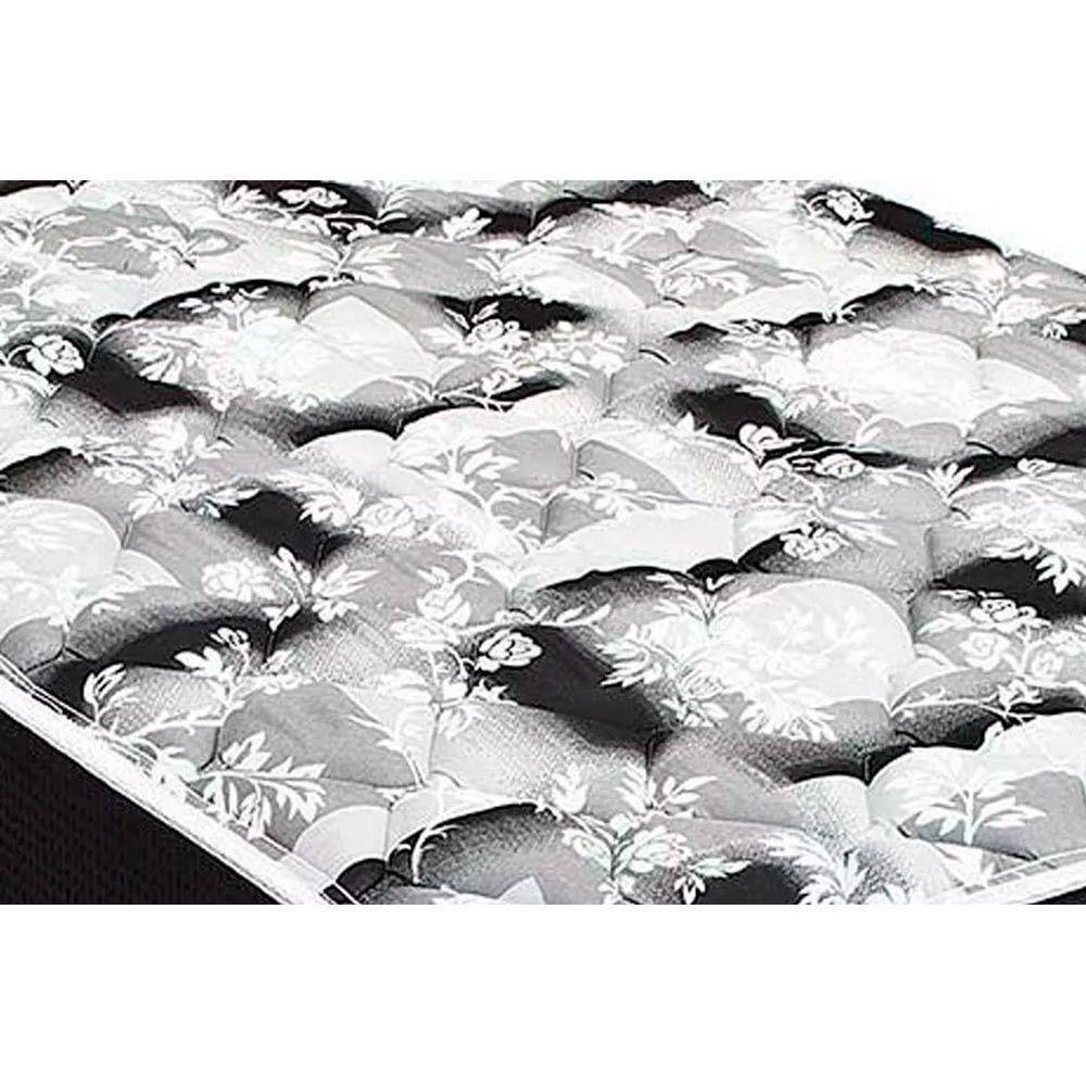 Cama Box Casal: Colchão Espuma Luckspuma D45 Gran Luck + Base CRC Suede Black(138x188) - 2