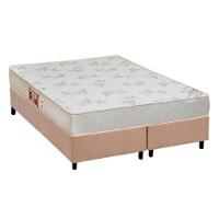 Cama Box Queen: Colchão Espuma Castor D33 Sleep Max Relax + Base CRC Suede Clean(158x198) - 1