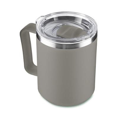 Caneca Térmica Café 450ml Com Tampa Aço Inox Parede Dupla Cinza