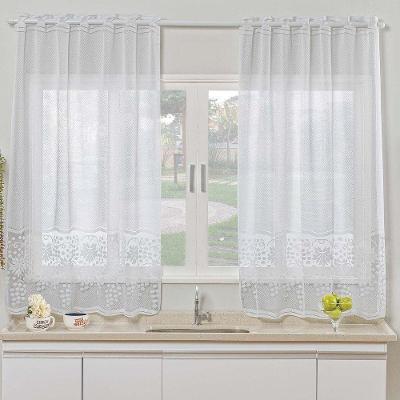 Cortina De Janela Uva Em Renda Para Varão Simples 2,00m X 2,50m 100% Poliéster - Uva