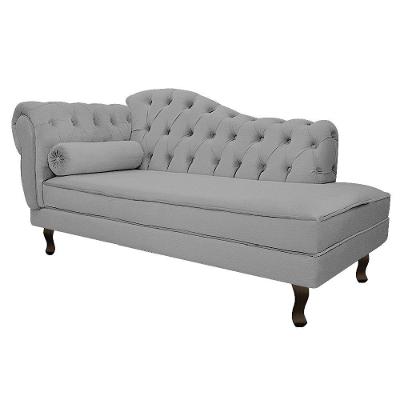 Diva Recamier Diana 160cm Lado Direito Corano Cor Cinza
